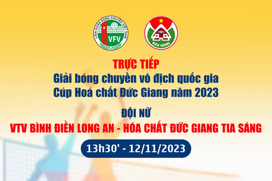  Giải bóng chuyền vô địch quốc gia: Đội nữ Hóa chất Đức Giang Tia Sáng thắng VTV Bình Điền Long An 3-2