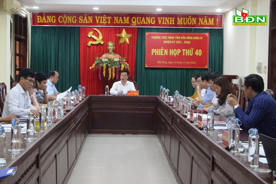 Thường trực HĐND tỉnh Đắk Nông họp Phiên thứ 40