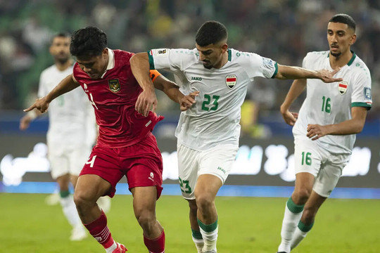 Iraq thắng đậm Indonesia, thị uy trước trận gặp tuyển Việt Nam