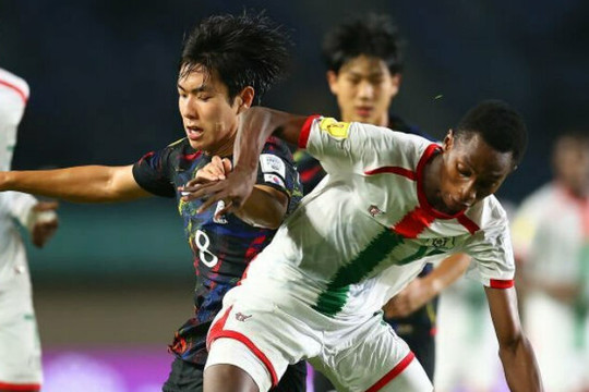 World Cup U17: Kiểm soát bóng 77%, Hàn Quốc vẫn bị Burkina Faso dội mưa cú sút
