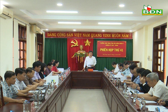 Thường trực HĐND tỉnh họp phiên thứ 41
