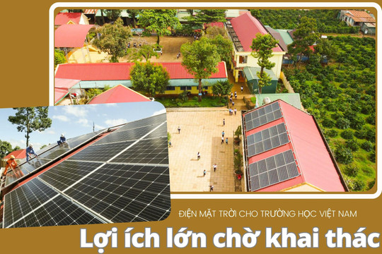 Điện mặt trời cho trường học Việt Nam: Lợi ích lớn chờ khai thác