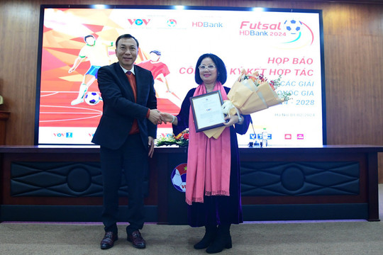 VOV hợp tác tổ chức các giải futsal Quốc gia giai đoạn 2024-2028