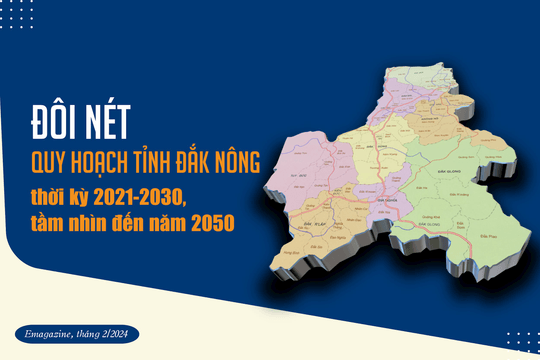 Đôi nét Quy hoạch tỉnh Đắk Nông thời kỳ 2021-2030, tầm nhìn đến năm 2050