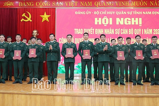 Tổ chức lại cơ quan Bộ Chỉ huy Quân sự tỉnh, Ban Chỉ huy Quân sự huyện, thành phố