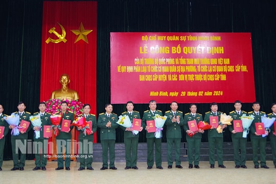 Tổ chức lại Bộ Chỉ huy Quân sự cấp tỉnh, Ban Chỉ huy Quân sự cấp huyện