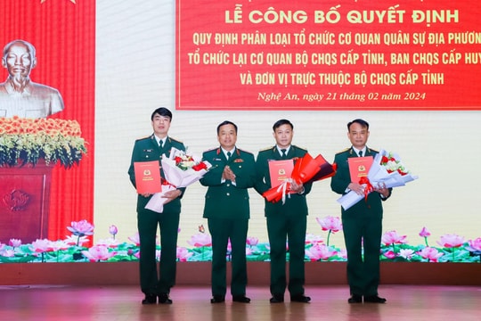 Tổ chức Bộ Chỉ huy, Ban Chỉ huy Quân sự, xây dựng quân đội tinh, gọn, mạnh, tiến lên hiện đại