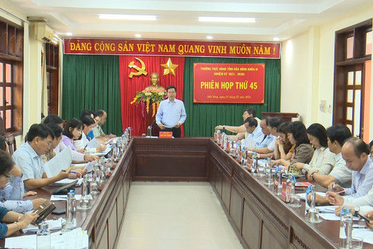 Phiên họp thứ 45 Thường trực HĐND tỉnh Đắk Nông