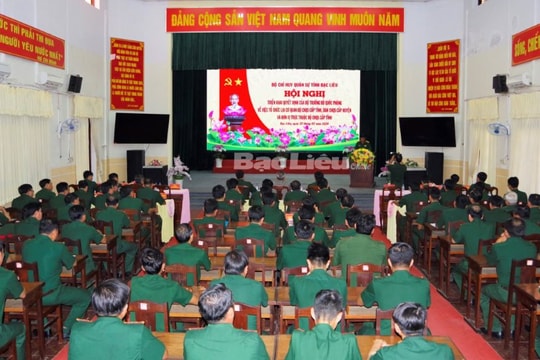 Công bố quyết định tổ chức, nhân sự Bộ Chỉ huy, Ban Chỉ huy Quân sự