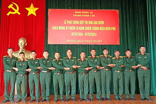 Trung đoàn 726 phát động thi đua “Tiếp bước chiến sỹ Điện Biên – Tiến lên giành 3 nhất”