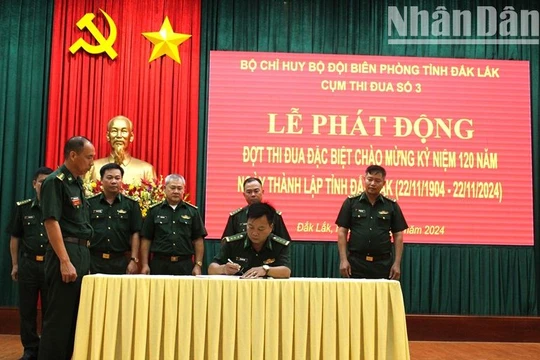 Bộ đội Biên phòng tỉnh Đắk Lắk phát động thi đua chào mừng kỷ niệm 120 năm Ngày thành lập tỉnh