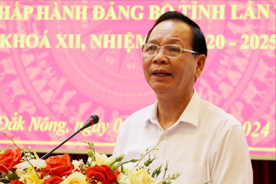 Hình ảnh Hội nghị Ban Chấp hành Đảng bộ tỉnh Đắk Nông lần thứ 15