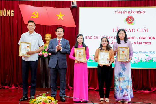 Tổ chức Giải báo chí về xây dựng Đảng tỉnh Đắk Nông lần thứ IX năm 2024