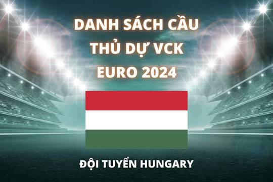 Đội hình dự Euro 2024 của đội tuyển Hungary được cập nhật mới nhất