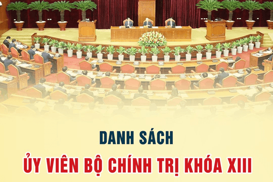 Danh sách 16 Ủy viên Bộ Chính trị