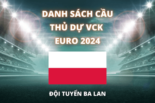 Đội hình dự Euro 2024 của đội tuyển Ba Lan được cập nhật mới nhất