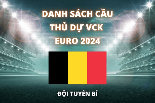 Đội hình dự Euro 2024 của đội tuyển Bỉ được cập nhật mới nhất