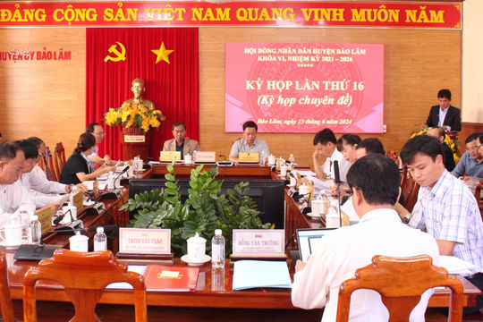 HĐND huyện Bảo Lâm tổ chức Kỳ họp thứ 16