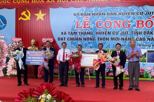 Xã Tâm Thắng đạt chuẩn nông thôn mới nâng cao