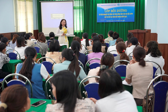 Đắk Nông: 51 cán bộ hội phụ nữ cấp cơ sở được bồi dưỡng nghiệp vụ