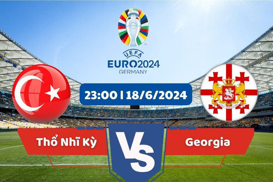 Link xem trực tiếp Euro 2024 hôm nay 18/6: Thổ Nhĩ Kỳ vs Georgia