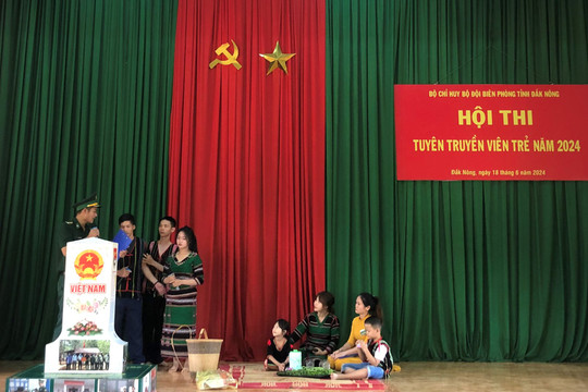 Hội thi Tuyên truyền viên trẻ Bộ đội Biên phòng Đắk Nông năm 2024