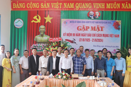 Đam Rông gặp mặt kỷ niệm 99 năm Ngày Báo chí Cách mạng Việt Nam
