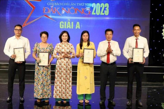 51 tác phẩm xuất sắc đoạt Giải Báo chí tỉnh Đắk Nông lần thứ VIII năm 2023