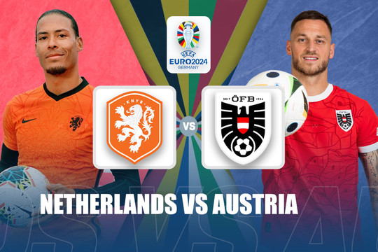 Lịch sử đối đầu Hà Lan vs Áo: Hà Lan toàn thắng tại Euro