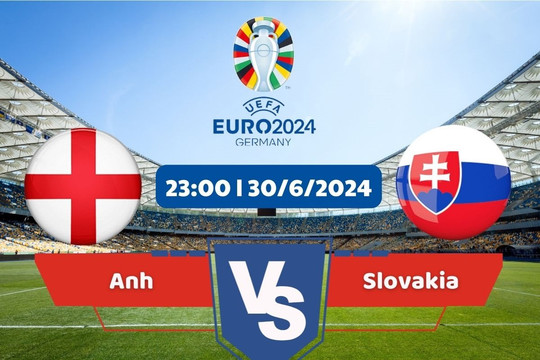Link xem trực tiếp vòng 1/8 Euro 2024 hôm nay 30/6: Anh vs Slovakia