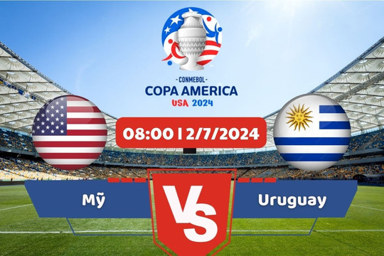 Link xem trực tiếp Copa America 2024 hôm nay 2/7: Mỹ vs Uruguay