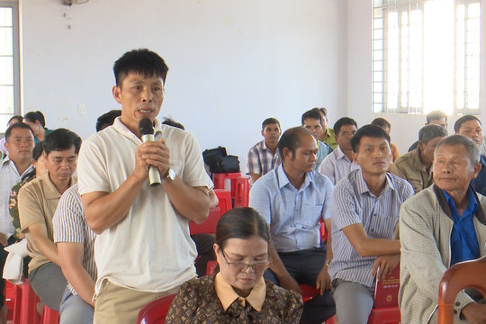 Cử tri Đắk Som quan tâm đến quy hoạch, quản lý sử dụng đất