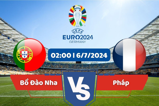 Link xem trực tiếp tứ kết Euro 2024: Bồ Đào Nha vs Pháp