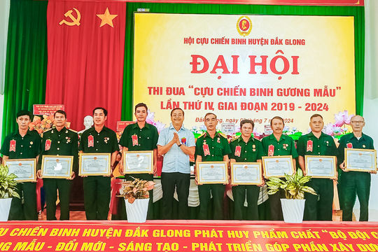 90% cựu chiến binh Đắk Glong đạt gương mẫu