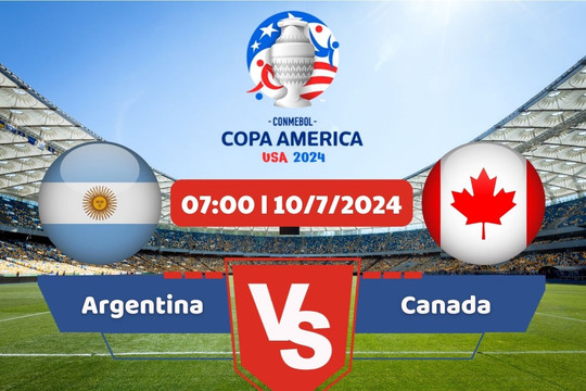 Link xem trực tiếp bán kết Copa America 2024: Argentina vs Canada