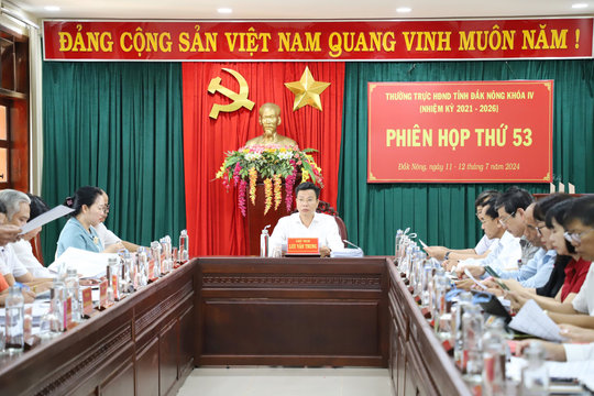 Hình ảnh Phiên họp thứ 53 của Thường trực HĐND tỉnh Đắk Nông khóa IV