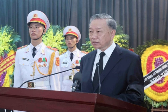 Toàn văn lời điếu tại Lễ truy điệu Tổng Bí thư Nguyễn Phú Trọng