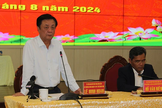 Bộ trưởng Nông nghiệp và Phát triển nông thôn Lê Minh Hoan làm việc tại tỉnh Gia Lai