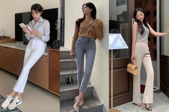 Cách phối quần và giày tạo hiệu ứng chân dài miên man