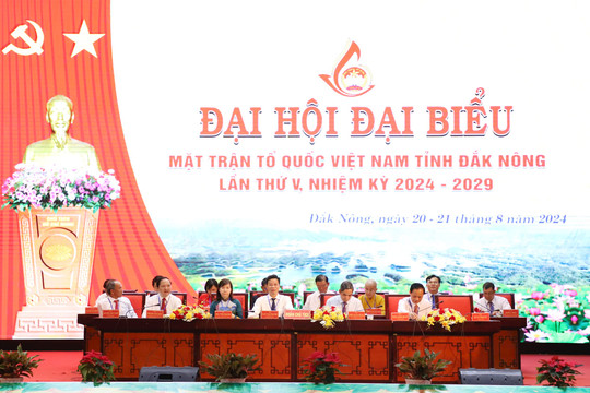 Phiên thứ nhất Đại hội đại biểu MTTQ Việt Nam tỉnh Đắk Nông lần thứ V
