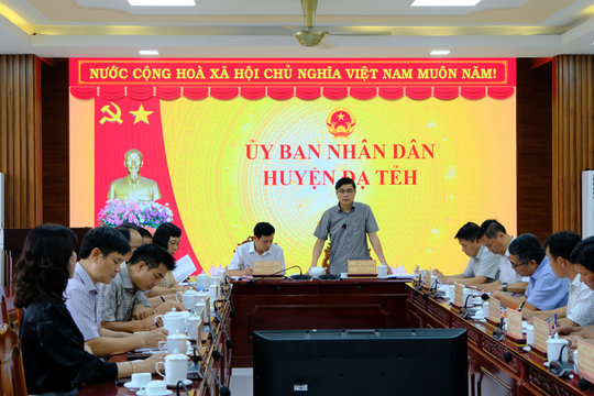 Kiểm tra công tác chuẩn bị sáp nhập đơn vị hành chính tại huyện Đạ Tẻh