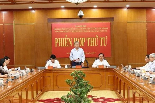 Tổng Bí thư, Chủ tịch nước Tô Lâm chủ trì Phiên họp BCĐ Tổng kết 40 năm Đổi mới