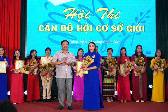 Huyện biên giới Đắk Nông về nhất Hội thi Cán bộ hội cơ sở giỏi