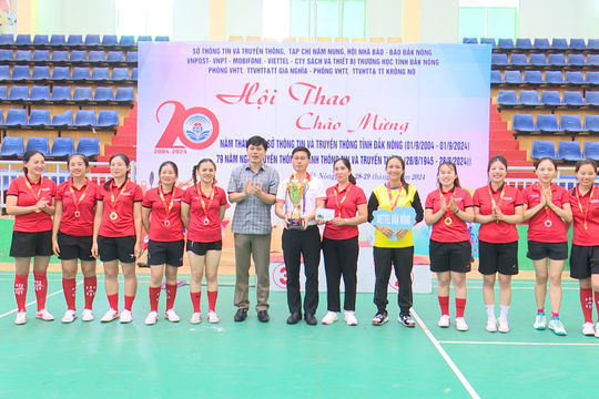 Bế mạc hội thao ngành Thông tin và Truyền thông Đắk Nông