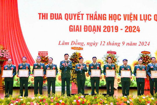 Học viện Lục quân tổ chức Đại hội Thi đua Quyết thắng giai đoạn 2019 - 2024
