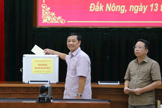 Văn phòng UBND tỉnh Đắk Nông chia sẻ khó khăn với đồng bào phía Bắc