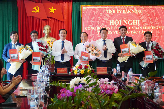 Ban Thường vụ Tỉnh ủy Đắk Nông công bố 5 quyết định về công tác cán bộ