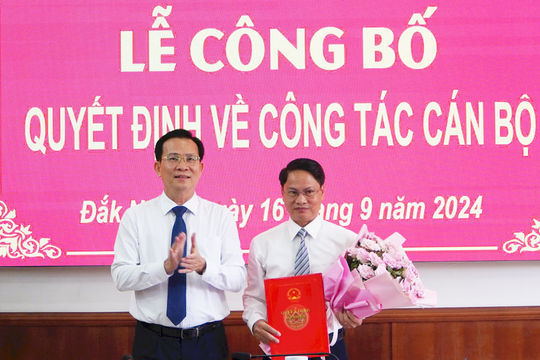 Đồng chí Phạm Văn Bảy giữ chức vụ Phó Giám đốc Sở Tài chính Đắk Nông