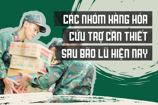 Hội Chữ thập Đỏ cập nhật về các nhóm hàng hóa cứu trợ cần thiết hiện nay