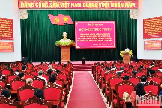 Kon Tum: Thông báo nhanh kết quả Hội nghị Trung ương 10, khóa XIII và học tập, quán triệt một số chỉ thị, kết luận của Bộ Chính trị, Ban Bí thư